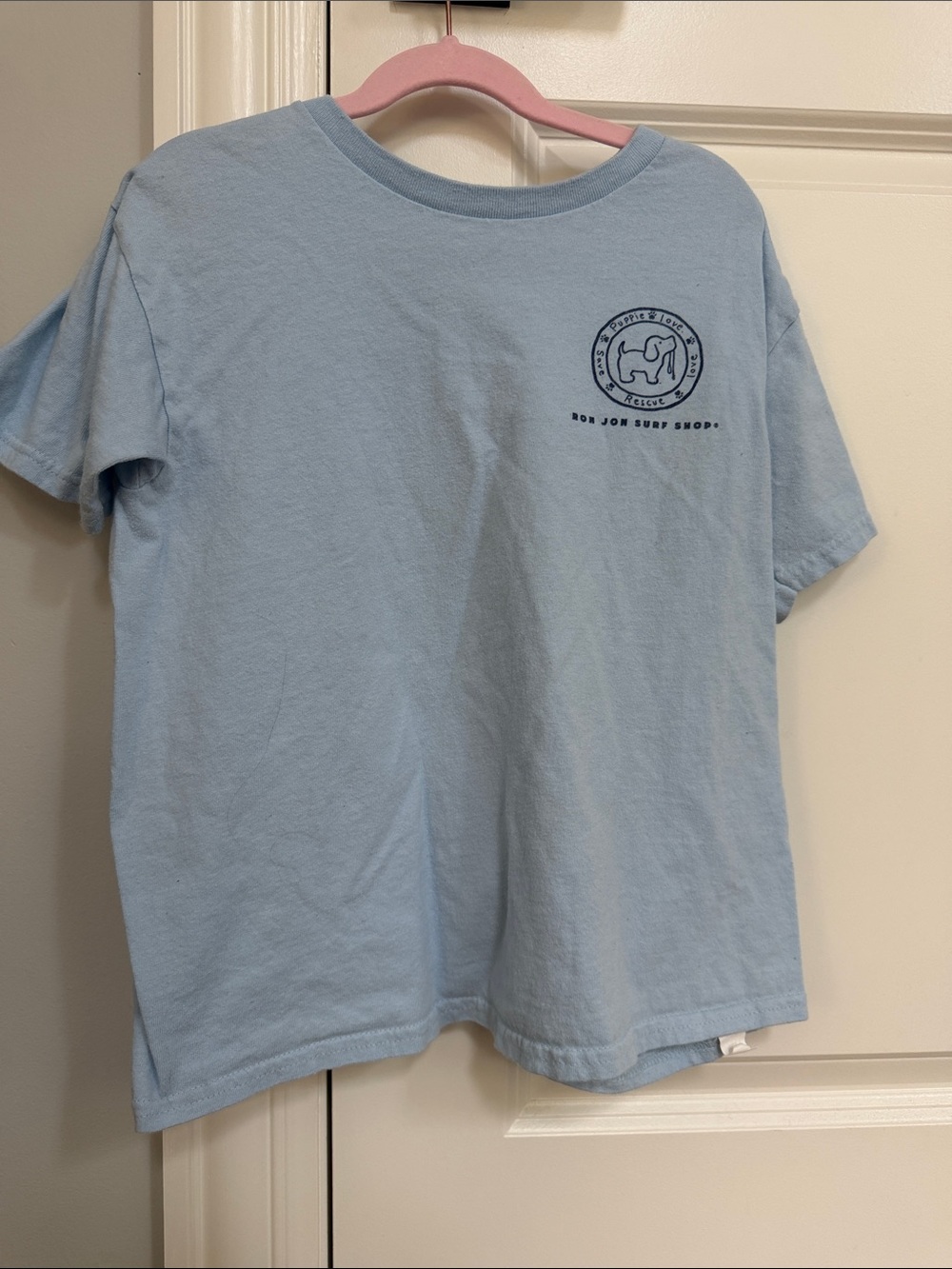 Ron Jon Light Blue Short Sleeve Surf Logo Tee